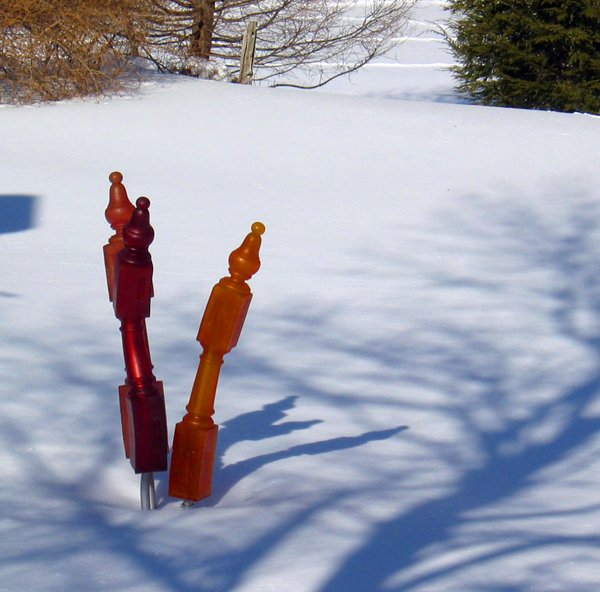niho's rubber work in a snowy field