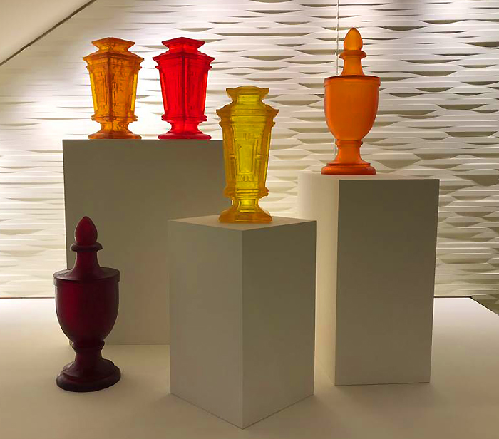 colorful rubber urns